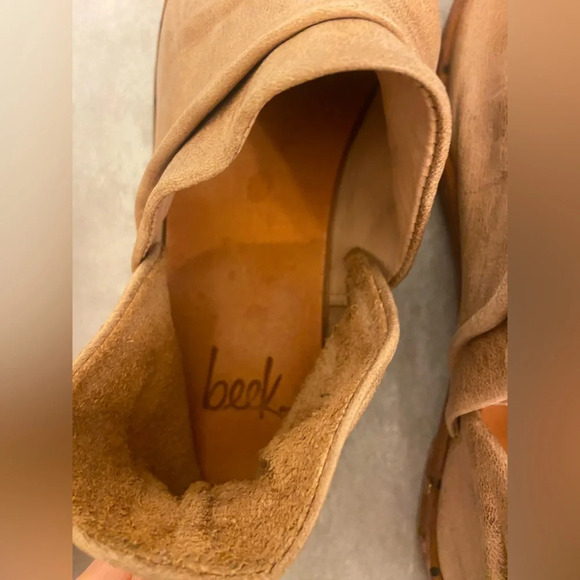 Beek Puffin Leather Booties Brown Size 6 - Picture 6 of 6